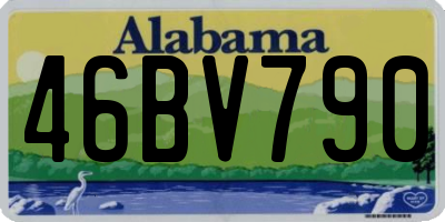 AL license plate 46BV790