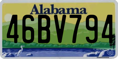 AL license plate 46BV794