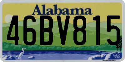 AL license plate 46BV815