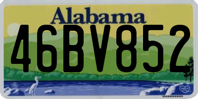 AL license plate 46BV852