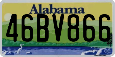 AL license plate 46BV866