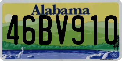 AL license plate 46BV910