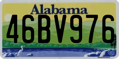 AL license plate 46BV976