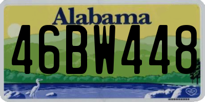 AL license plate 46BW448