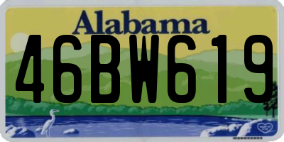 AL license plate 46BW619