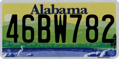 AL license plate 46BW782