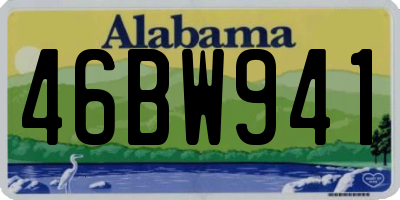 AL license plate 46BW941