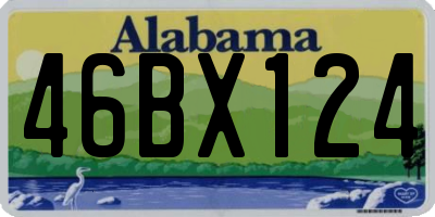 AL license plate 46BX124