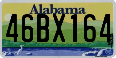 AL license plate 46BX164