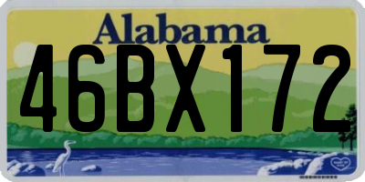 AL license plate 46BX172