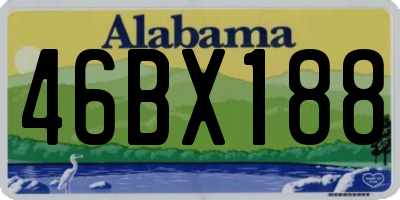 AL license plate 46BX188
