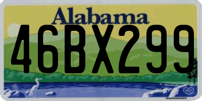 AL license plate 46BX299