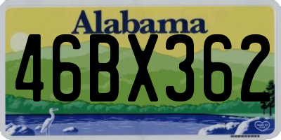 AL license plate 46BX362