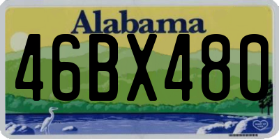 AL license plate 46BX480