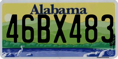 AL license plate 46BX483