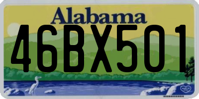 AL license plate 46BX501