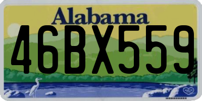 AL license plate 46BX559