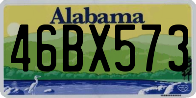 AL license plate 46BX573