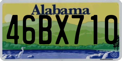 AL license plate 46BX710