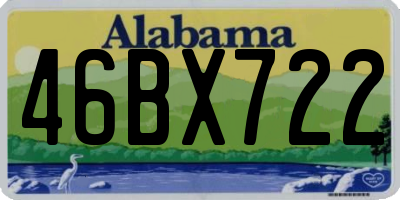 AL license plate 46BX722
