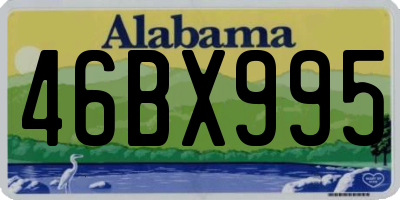 AL license plate 46BX995