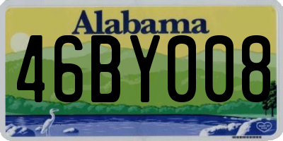 AL license plate 46BY008