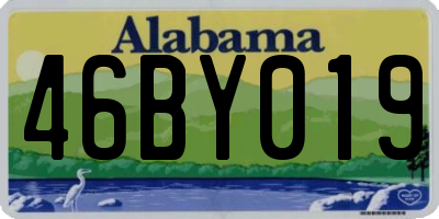 AL license plate 46BY019