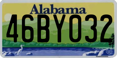 AL license plate 46BY032