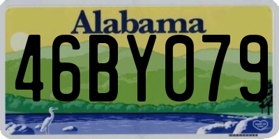 AL license plate 46BY079
