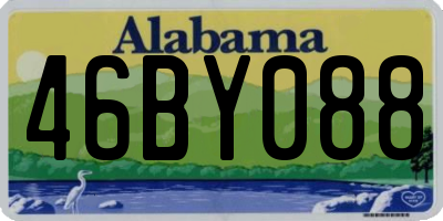 AL license plate 46BY088