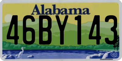 AL license plate 46BY143