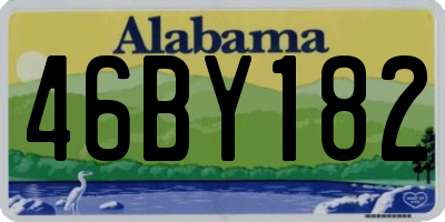 AL license plate 46BY182