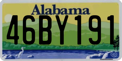 AL license plate 46BY191