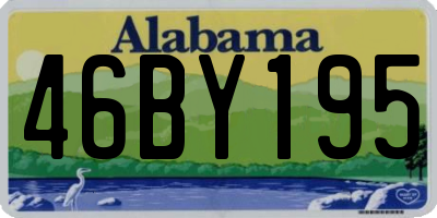 AL license plate 46BY195