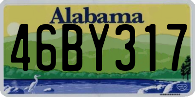 AL license plate 46BY317