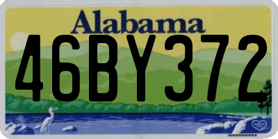 AL license plate 46BY372