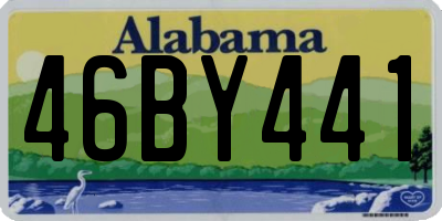 AL license plate 46BY441