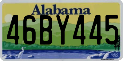 AL license plate 46BY445
