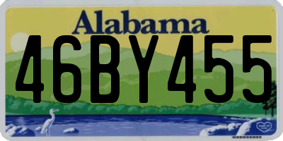AL license plate 46BY455