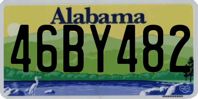 AL license plate 46BY482