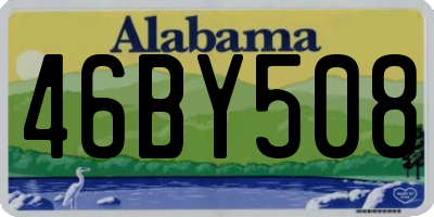 AL license plate 46BY508