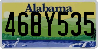 AL license plate 46BY535