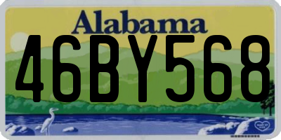 AL license plate 46BY568