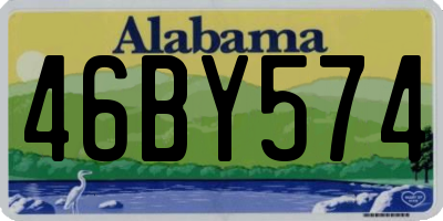 AL license plate 46BY574