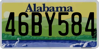 AL license plate 46BY584