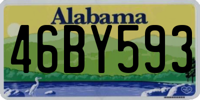 AL license plate 46BY593