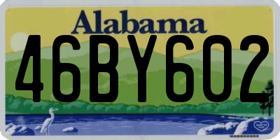AL license plate 46BY602