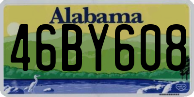 AL license plate 46BY608