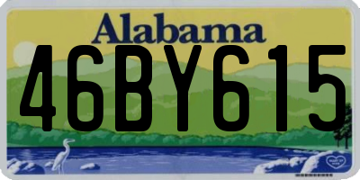 AL license plate 46BY615