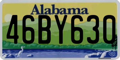 AL license plate 46BY630